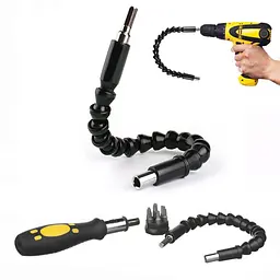 Гнучка викрутка універсальна з тріскачкою та змінними насадками 6 шт Snake Bit TOOL - мініатюра 2