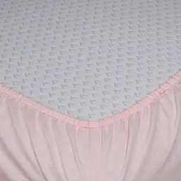 Простирадло на резинці Moon&Star Soft Rose Бязь Gold Люкс 90х190х20 см - мініатюра 2