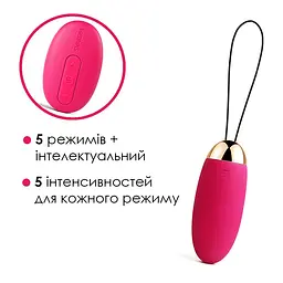 Віброяйце з пультом керування Svakom Elva Plum Red - мініатюра 3