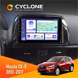 Штатна магнітола Mazda CX-5 2012-2017 Cyclone C9-011 4x64, DSP Cyclone (НФ-00007660)