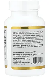 Амінокислота Таурин 1000 мг, California Gold Nutrition, 60 веганських капсул - мініатюра 3