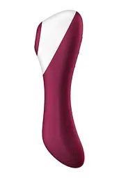 Стимулятор Satisfyer Dual Crush Вакуумний кліторальний двосторонній, 17.5х3.8 см бордовий - мініатюра 3