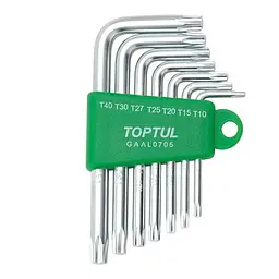 Набір ключів TORX Р-обр. TOPTUL T10-T40 7од. GAAL0705