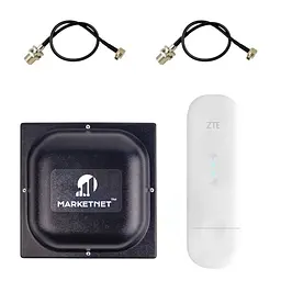 Комплект 4G LTE Wi-Fi роутер ZTE MF79U + антена MIMO MARKETNET T800