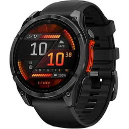 Смарт-годинник Garmin Fenix 8 AMOLED 47mm Slate Gray with Black Silicone Band (010-02904-00) [115044]