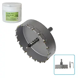 Свердло корончате Alloid Building Tools твердосплавне по металу 100 мм (TS-10100) - мініатюра 2