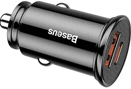 Зарядний пристрій Baseus Circular Plastic USB, Type-C PD3.0, QC4.0, black (CCALL-YS01) - мініатюра 2