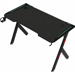 Комп'ютерний ігровий стіл GT Racer T-1241 Black [125828] - мініатюра 2