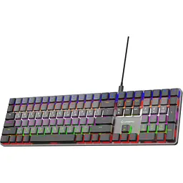 Клавіатура GamePro Red Swich Low Profile USB Dark Gray дротова (MK145R) - мініатюра 2