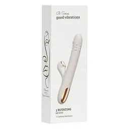 Вібратор для подвійної стимуляції Silicone Vibrator 3 режими обертання та 7 режимів лизання Boss Series 63-00079 101964