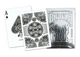 Карти гральні United States Playing Card Company Bicycle Steampunk (silver) (01990) - мініатюра 2