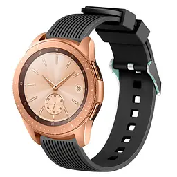 Ремінець BeWatch шириною 20 мм для Samsung Galaxy Watch 42 mm \ Galaxy Active Чорний (1012101) - мініатюра 4