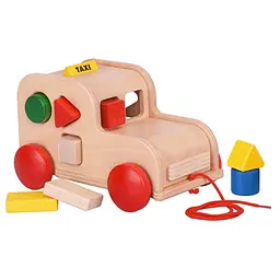 Сортер NIC Таксі NIC1550 дерев'яний 25x16x15 см - мініатюра 2