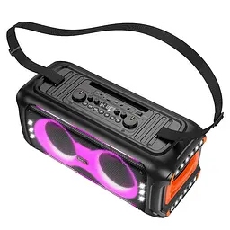 Портативна акустика Hoco HA9 Kayman dual-mic outdoor BT5.4 40W караоке з 2 мікрофонами бездротова - мініатюра 4