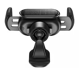 Автомобільний тримач холдер Baseus Steel Cannon pro Solar Electric Car Mount SUGP010001 Black - мініатюра 5