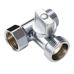Кран магістральний прохідний Zegor FZ55 приладовий латунь 1/2"х3/4"х1/2" Хром 30412