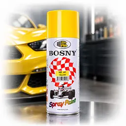 Фарба Акрилова Bosny Спрей 400 мл Жовта (№41)
