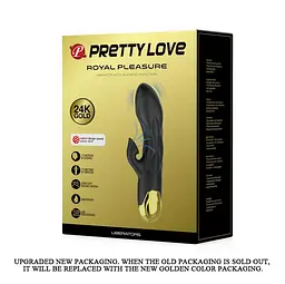 Вібратор-кролик Pretty Love Royal Pleasure 19.2 см чорний - мініатюра 4