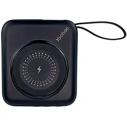 Павербанк Yoobao W1 / 10000 мАг / до 22.5 Вт / USB-C, USB-A, Micro-USB, MagSafe, Lightning / PD + QC / З кабелем / Темно-синій