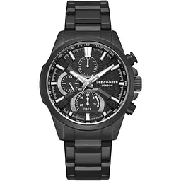 Наручний годинник чоловічий Lee Cooper Brighton Чорний (3446)