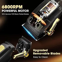 Професійний набір для стрижки волосся Zesuti Wireless Barber Clipper - мініатюра 2