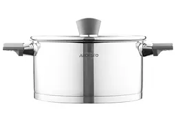 Каструля Ardesto зі скляною кришкою Gemini Trento 3.9л нержавіюча сталь бакеліт kuh0014720 - мініатюра 3