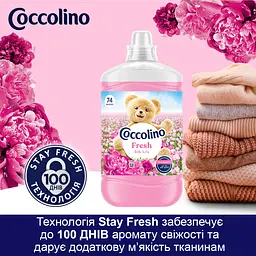 Концентрований кондиціонер для білизни Coccolino Свіжість та м'якість Шовковиста лілія з нотами троянди, бузку та сандалу 1702 мл - мініатюра 6