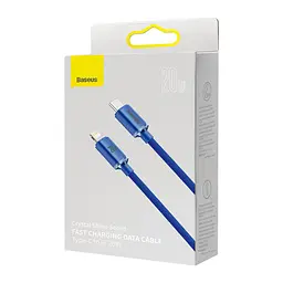 Дата кабель USB-C to Lightning 1.2m 20W blue Baseus (CAJY000203) - мініатюра 5