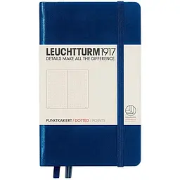 Блокнот Leuchtturm1917 Кишеньковий, темно-синій, крапка (342921)