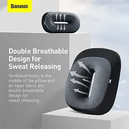 Подушка на підголовник Baseus для шиї з пам'яттю / Floating Car Headrest 1 шт (CRTZ01-B01) - мініатюра 9