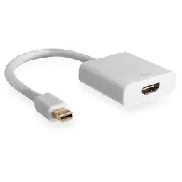 Перехідник Mini Display port M to HDMI F white Vinga (VCPMDPHDMIWH) - мініатюра 2