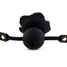 Кляп кулька B-Series Black Rose Ball Gag - мініатюра 6