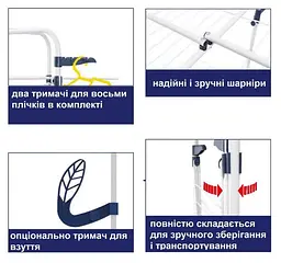 Сушарка для білизни підлогова Casa Si Athletic 3 Black (CS92185E04E) - мініатюра 6