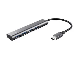 Мультипортовий адаптер Trust Halyx 4-Port USB-C Hub (24948)
