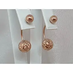 Золоті сережки Кульки. 1101081А - мініатюра 2