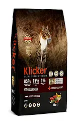 Сухой корм для кошек Klicker Sensitive Digestion с ягненком, 1 кг
