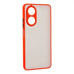 Чехол-накладка для OPPO A58 4G, Frosted Matte, красный, противоударный чехол с защитой всего корпуса, термополиуретан TPU + поликарбонат PC, ArmorStandart (ARM71068)