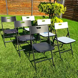 Складаний стілець 46x42,5x86см SW-00001611 Чорний - мініатюра 6