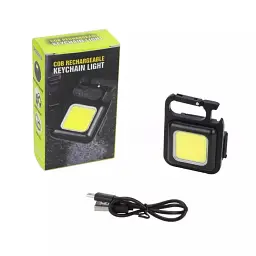 Акумуляторний LED ліхтарик COB 500 лм магніт, карабін, підставка 180°, Type-C, IPX4, відкривачка - мініатюра 5