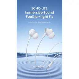Навушники Vention Echo Lite 3.5mm In-Ear Wired White (GBAWAV) - мініатюра 3