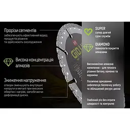 Диск алмазний Alloid Building Tools багатоцільовий 125 мм (DS-20125) - мініатюра 8