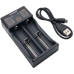 Зарядний пристрій LiitoKala Lii-202, двоканальний + акумулятор GreeLite 18650 Li-ion 5800 mAh