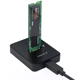 Док-станція для накопичувачів Gembird USB Type-C M.2 SATA NVME SSD (DD-U3M2)