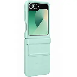 Шкіряний чохол Leather Case (AAA) для Samsung Galaxy Z Flip6 Turquoise - мініатюра 2