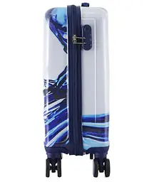 Валіза Semi Line 20" (S) White/Blue Print (T5653-1) (DAS302329) - мініатюра 3