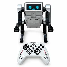 Інтерактивний собака-робот AI Robot DOG з пультом 2.4 GHz, програмуванням, музикою та трюками, Сріблястий