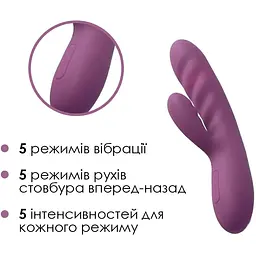 Вібратор-кролик Svakom Avery Lilac - мініатюра 3