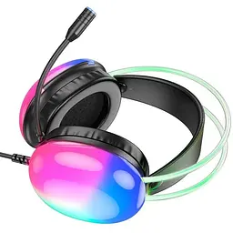 Ігрові навушники Hoco W109 Plus usb 7.1 RGB - мініатюра 3