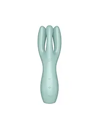 Кліторальний вібратор Satisfyer Threesome 3 Mint з трьома пальчиками - мініатюра 2