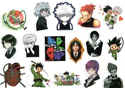 Стікерпак Хантер х Хантер Набір наклейок Hunter × Hunter 50 штук - мініатюра 3